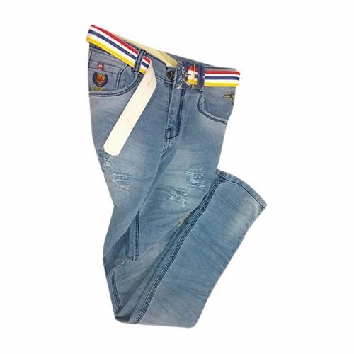 Girls Rugged Jeans - Denim Skinny Fit, Blue, Full Sleeves | Breathable, Anti UV, Quick Dry, Comfortable Fit