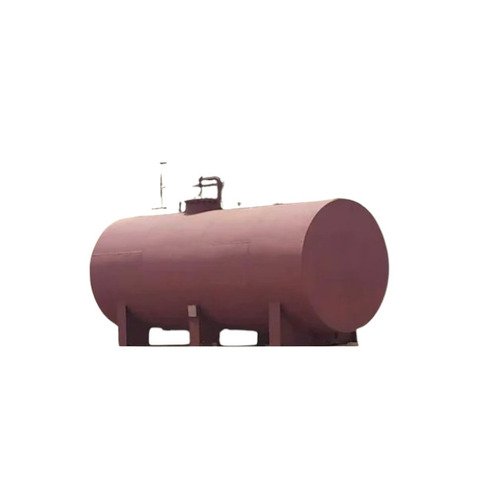 Horizontal Above Ground Storage Tank - 20000L Mild Steel, Reddish Brown | Industrial Grade, Oil Storage