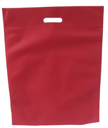 Maroon D Cut Non Woven Bag - 22x14 Inches, 10 Kg Capacity | Custom Color, Shopping Bag for Essentials