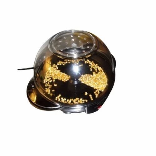 Mini Popcorn Maker - Metal, Custom Size, Silver | Automatic, 100gm & 400gm Capacity