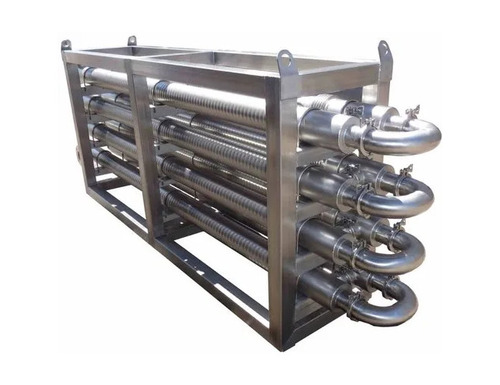 Pipe Heat Exchanger - Ss316, Silver Polished, High-temperature | 240v Industrial Use