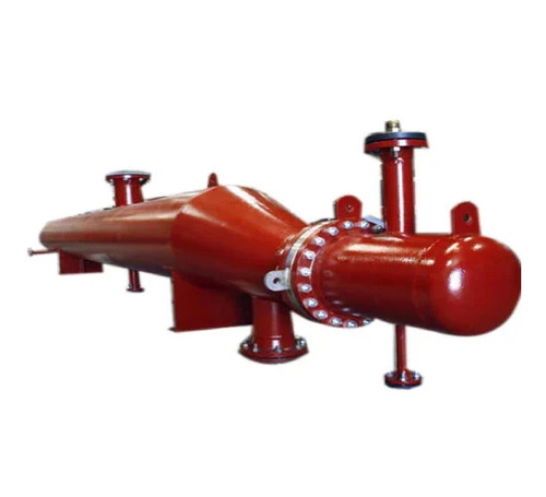 Red Carbon Steel Reboiler Heat Exchanger - Carbon Steel, Red, Tube Structure | New, High-Temperature, Industrial Use