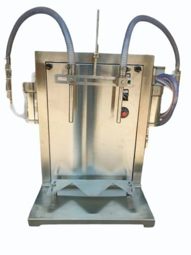 Volumetric Filling Machine - Ss316 Stainless Steel, 2 Head, 100-1000 Ml, Manual, Syringe Type | High Efficiency, Silver, Electric Drive