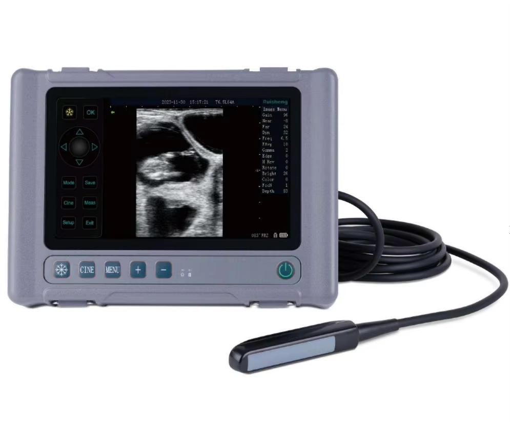Wireless Portable Metal Waterproof Veterinary Handheld Ultrasound Animal Scanner for Farm Use - Metal Body, Waterproof, High-Resolution Imaging, Low Power Consumption