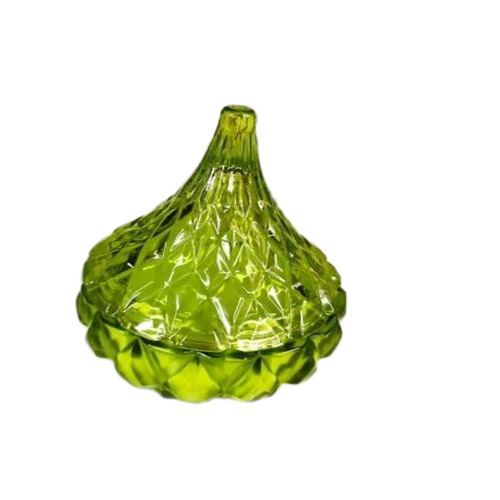 Crystal Glass Candle - Handmade Soy Wax 7x7 cm Multicolor Flower, Flameless Scented Decorative Votive