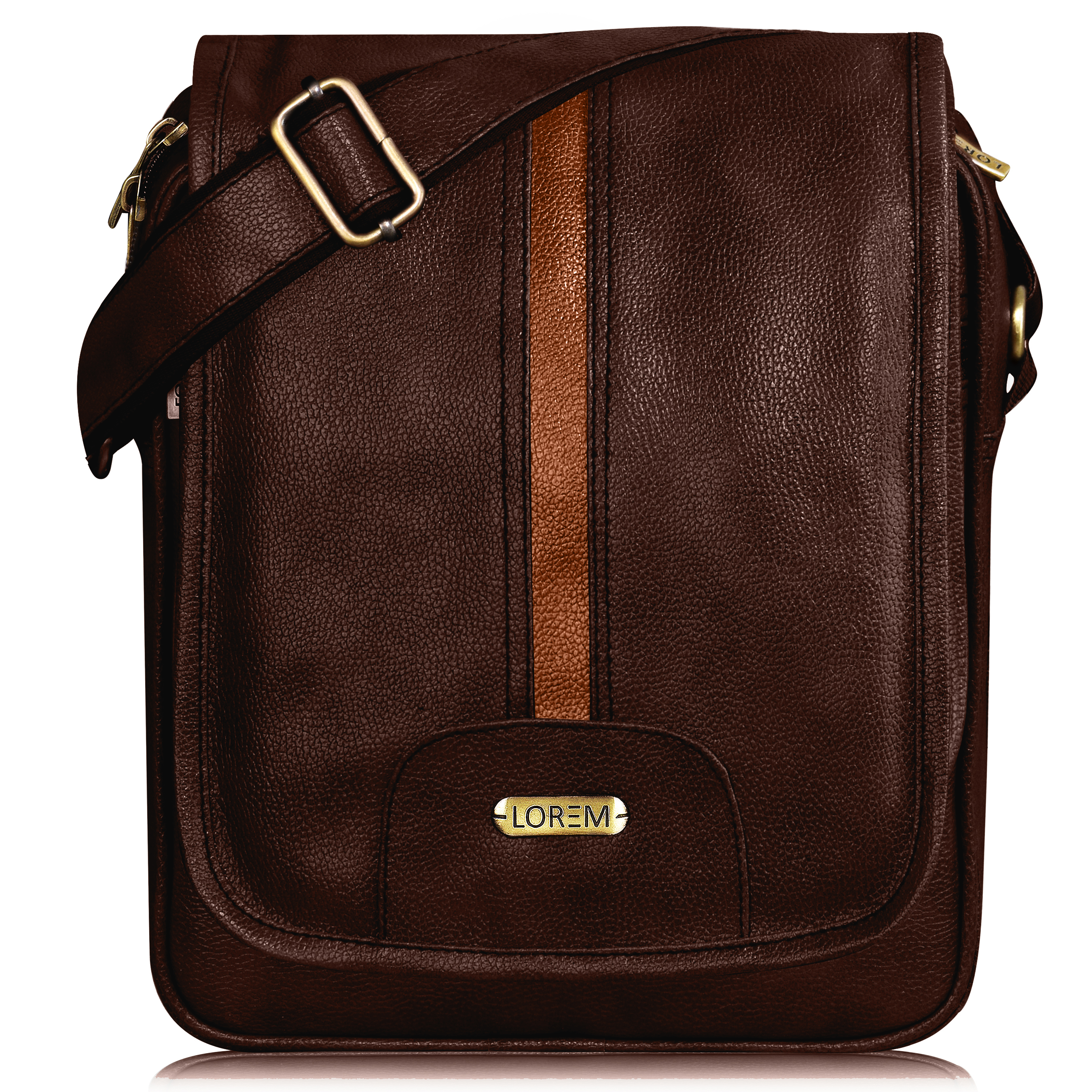 Lorem Sl05 Mens Faux Leather Cross Body Sling Bag - Coating Type: Pu Coated