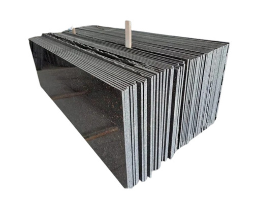 Madampalli Granite Slab - Polished Big Slab, Black | 5mm Thickness, Crack Resistant, Flooring Use