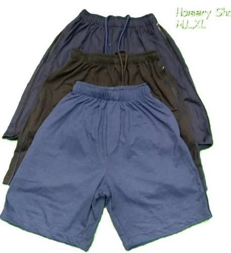 Mens Hosiery Blue Shorts - Hosiery Material, All Sizes, All Colors | Regular Fit, No Fade, Good Quality