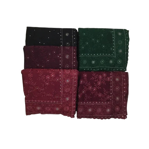 Multiple Color Wedding Wear Saree - Fabric Type: Chiffon