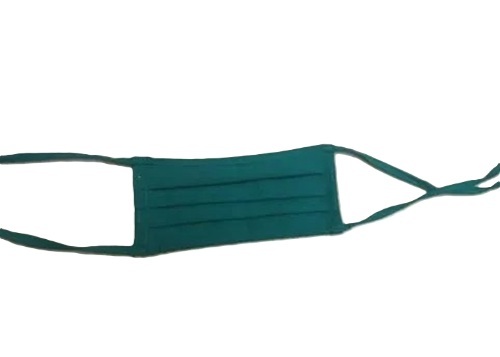 Reusable Face Mask - Cotton, All Size, Green | Industrial Safety, Medical Purpose, Anti Pollution