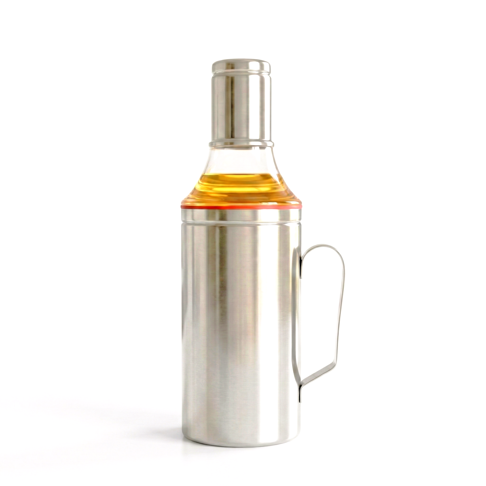Stainless Steel Oil Dispenser 1000Ml - Color: Silver