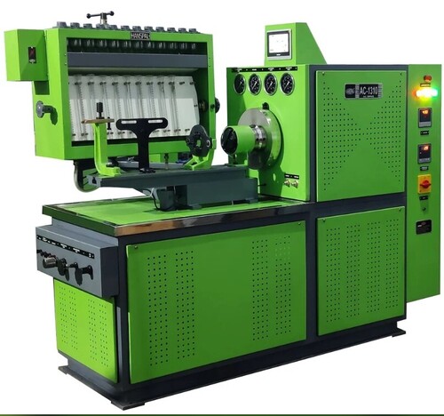 Variable Drive Fuel Injection Pump Test Bench - Stainless Steel, 220-300 Volt | Leak Detection, Timer Control, Injector Testing, Safety Enclosure, Speed Control, Calibration System, Fuel Circulation