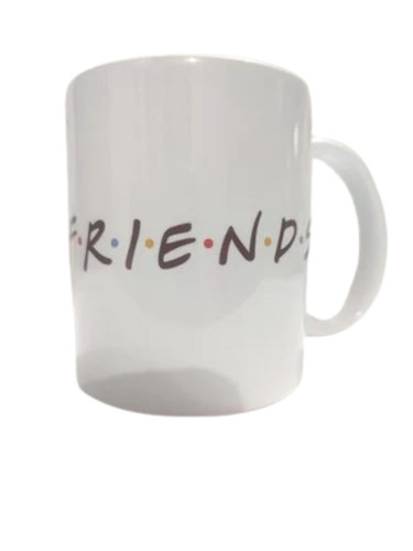 100ml Printed Ceramic Mug - Ceramic, 100ml, White | Durable, Fine Finished, Lightweight, Polished Surface
