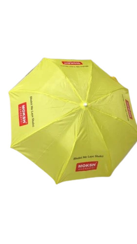 2fold Promotional Umbrella - Polyester, 8 Feet, Yellow | Foldable, All Season, Various Sizes