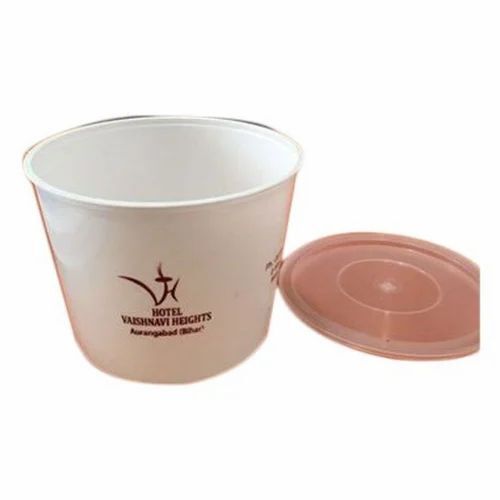 Disposable Plastic Food Container - 1500 ml PP Plastic, White, Round | Disposable, Eco-Friendly, Lightweight