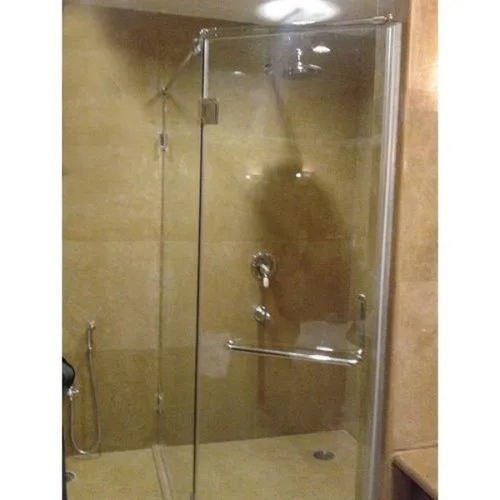 Glass Shower Cubicle - Glass, Rectangular, Beige, Glossy | Water-Resistant, Durable, Privacy and Splash Protection