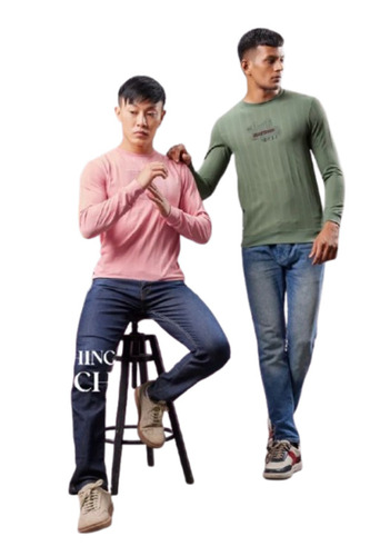 Men Full Sleeves T Shirt - Age Group: Adults
