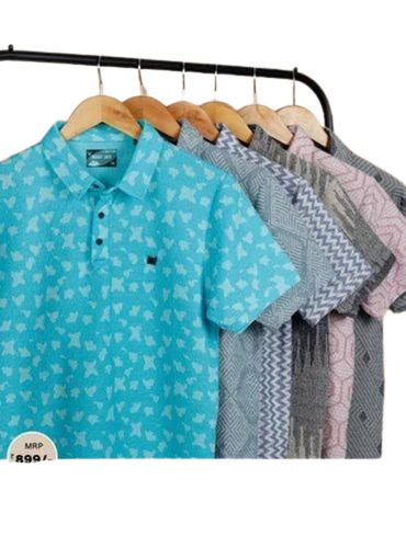 Men Half Sleeve Collar T Shirt