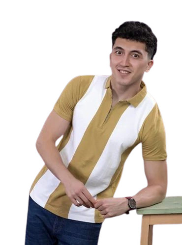 Men Half Sleeve T Shirt - Lightweight Cotton, Multicolor, V-Neck | Breathable, Soft, Comfortable Fit