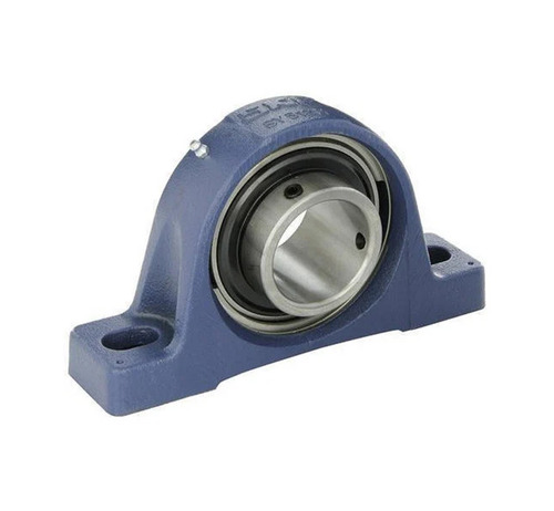 Mild Steel Pillow Block Bearing - Mild Steel Silver Color Coated | Grease Lubrication Rust Proof