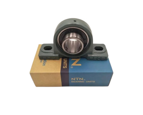 Ntn Ucp 208 Pillow Block Bearing - Chrome Steel, Grey/Black, With Seal | Grease Lubrication, Corrosion Resistant