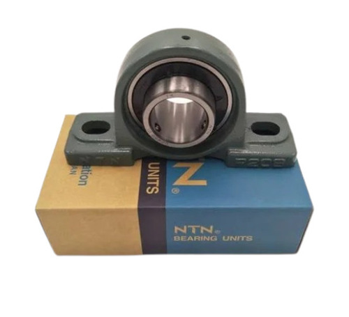 Ntn Ucp 213 Pillow Block Bearing - Cast Iron, 65mm, Grey | Grease Lubrication, Corrosion Resistant, Industrial Use