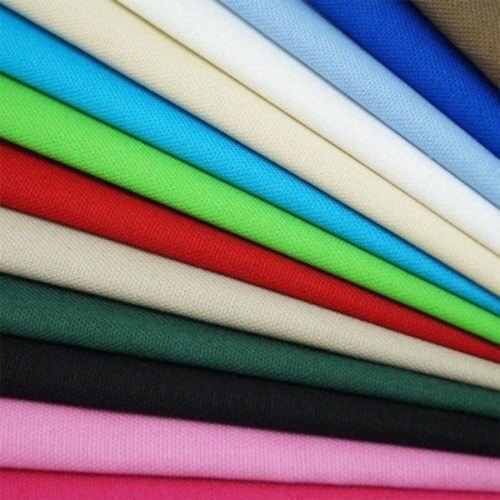 Textile Woven Fabric - Cotton, Plain Weave, All Colors | Colourfast, Quick Dry, Stain & Wrinkle Resistant, Washable