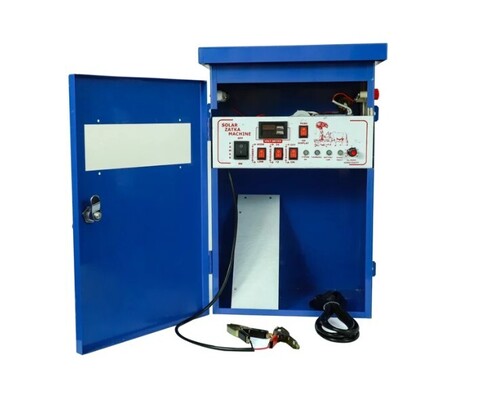 25kv Galaxy Display Solar Zatka Machine - Mild Steel, Standard Size, Blue, 4.5mA Input Current | Fully Automatic, Industrial Use, High Efficiency