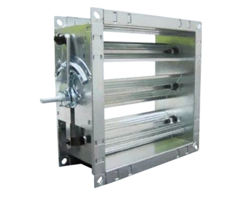 Air Volume Control Damper - Stainless Steel, 0.63 Ton Capacity, Silver | Smooth Finish, Single Phase HVAC Unit
