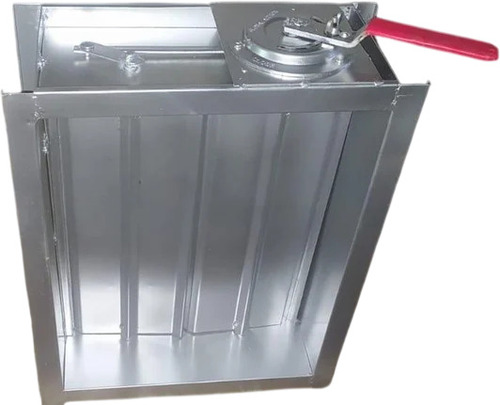 Aluminium Collar Damper - Aluminum, Rectangular, Silver, Electric | Durable, Lightweight, Corrosion Resistant, Hvac Airflow Control