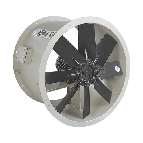Axial Flow Fans - Cast Iron Blades, 20 Inch, White, 1000 m3/h Airflow | Ventilation, Round, 1 Year Warranty