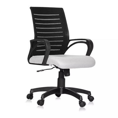 Boom Office Chairs - Stainless Steel, Standard Size, Black & Gray, Durable, Eco-Friendly