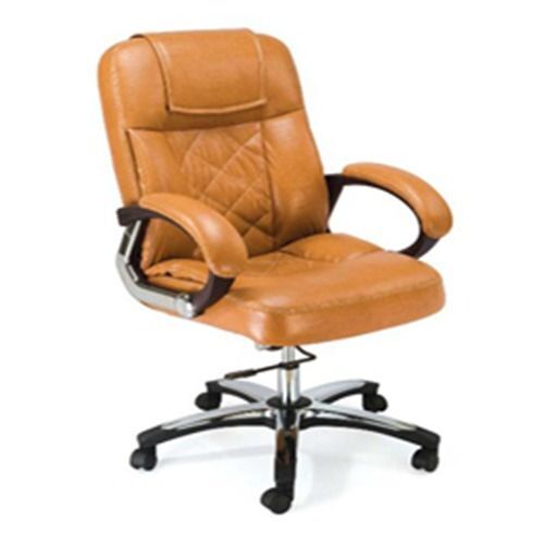 Brown Color Office Chair - Stainless Steel, Standard Size, Brown | Durable, Eco-Friendly, Comfortable