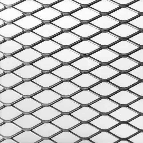 Diamond Expanded Metal Wire Mesh - Stainless Steel SS304 Roll Silver