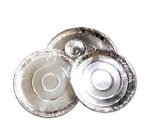 Disposable Paper Plate - Paper Various Sizes Silver | Lightweight Tear Resistant Event and Party Supply