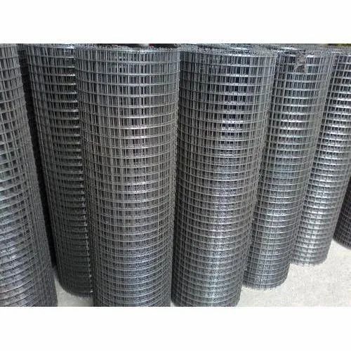 Electro Galvanized Welded Wire Mesh - Galvanized Iron, 30 Meter Roll, Silver | Electric Wire Mesh