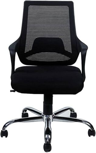 Executive Office Chairs - Stainless Steel Standard Size Black | Durable Eco-Friendly Comfortable