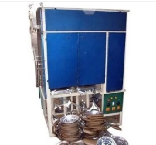 Fully Automatic Paper Plate Machine - Metal, Blue, 220-440 Volt | User Friendly Features, Tested Quality Standards, 1 Year Warranty