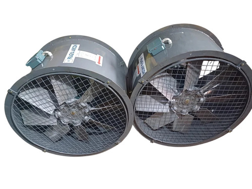 Heavy Duty Industrial Exhaust Fan - Metal, Silver, 6-Blade, 440V | High Air Extraction, Energy Efficient, Durable, Easy Installation