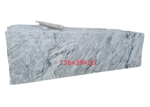 Iscon White Granite Slab - Polished Rectangular Big Slab, Grey Granite 5mm Thickness Kitchen Countertop