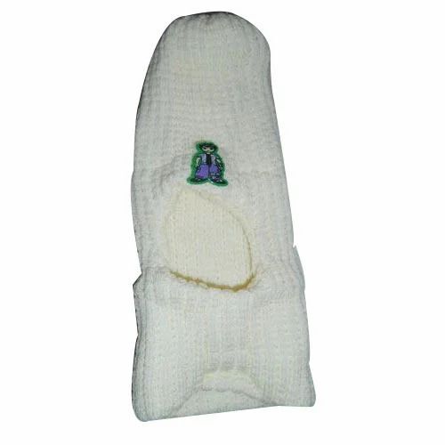 Kids White Color Woolen Cap