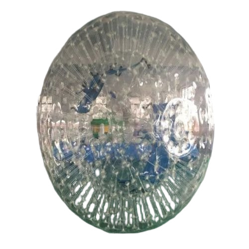 Land Zorbing Ball - TPU, 80 Kg, Transparent | Durable, Good Quality, Dotted Pattern, Circle Shape, Water Play