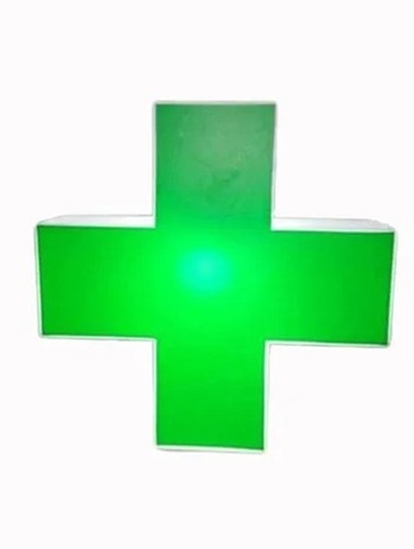 Led Medical Plus Sign - Acrylic, All Size, Green, LED 220-240V 50Hz, Rectangular Frame, Warranty