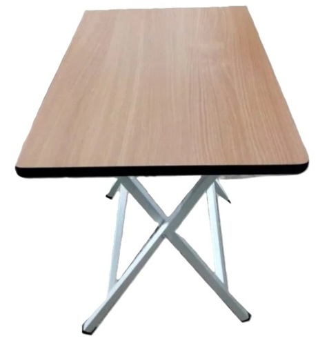 Light Brown Engineered Wood Folding Table