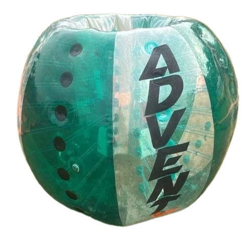 Printed Zorbing Ball - TPU Material, 80 kg Weight, Transparent Color, Circle Shape, Dotted & Plain Pattern, Durable | Outdoor Recreational Activity, Adult, Resort & Amusement Park Use