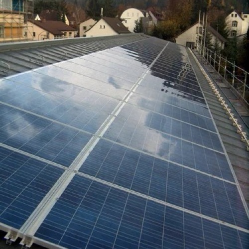 Roof Top Solar Power Plant - Silicon Monocrystalline Blue, Surface Mounted | 25 Years Warranty, Solar Panels Inverter