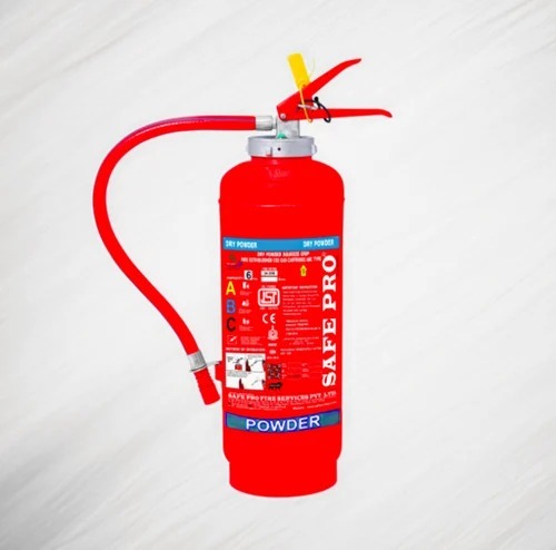 Safepro Fire Extinguishers - Abc Dry Powder 10 Kg, Red Cylinder | Wall Mounted, Co2 Expelling Agent, Fire Rating 1a