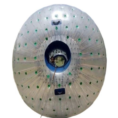 Tpu Zorbing Ball - 85 Kg Transparent Circle, Dotted Plain Pattern | Durable Good Quality