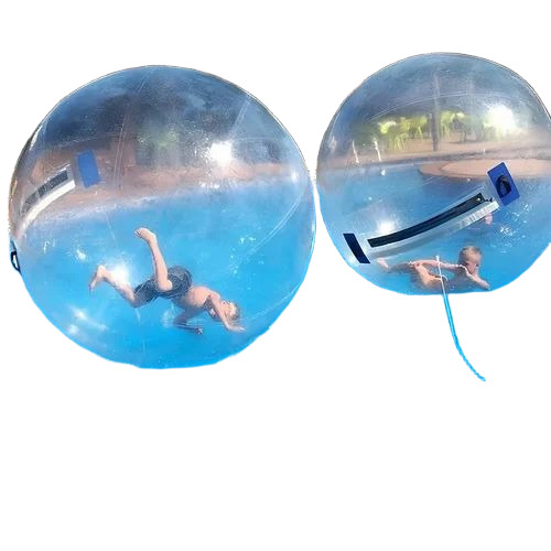 Trasparent Water Zorbing Ball - TPU Material, Circle Shape, Transparent Color | Durable, 80 Kg, Outdoor Recreational Use