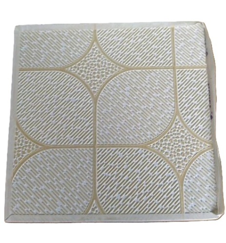 2 X 2 Feet False Ceiling Grid Tiles - Gypsum, 2x2 Feet, White, 8mm Thick | Solid Square Ceiling Tile